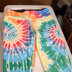 Feed Me Fight Me Tie Dye Leggings